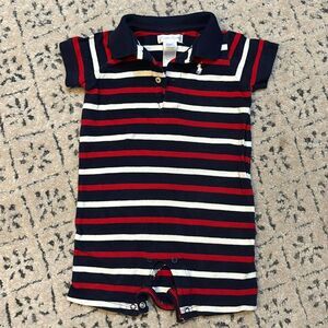Ralph Lauren Polo Romper Sz 9 mo
